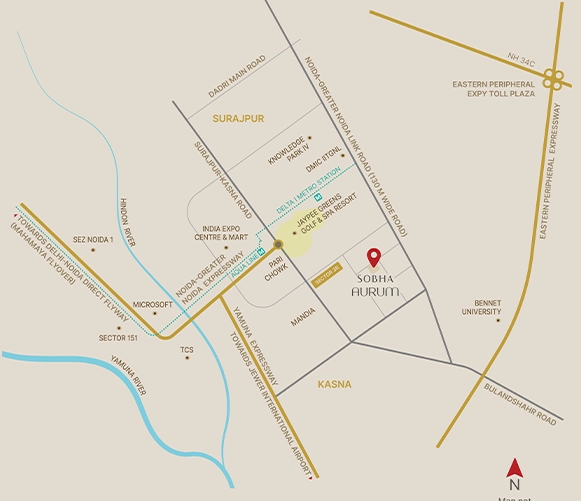 Sobha Aurrum Location